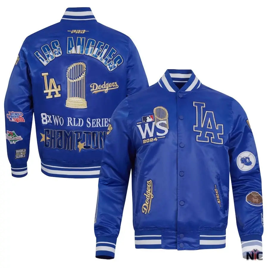 Dodgers 2024 World Series Champions Full-Snap Jacket Clanton Jacket