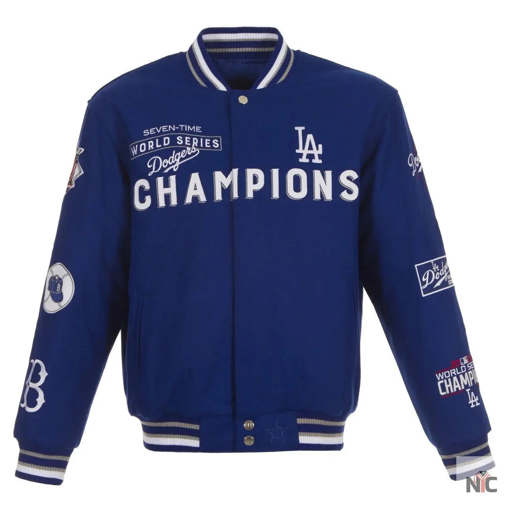 Dodgers Authentic Jh Design Championship Varsity Jacket Clanton Jacket