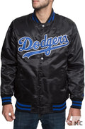 Dodgers Black Satin Jacket Clanton Jacket