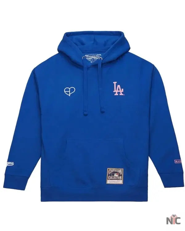 Dodgers Mitchell Ness X Blackpink Hoodie Clanton Jacket