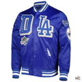 Dodgers Pro Standard Royal Mash Up Satin Varsity Jacket Clanton Jacket