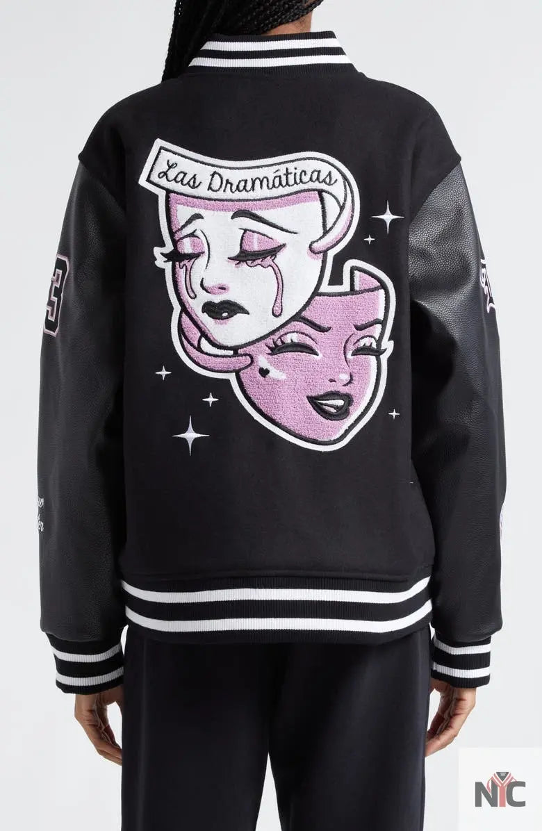 Dramaticas Wool Blend Varsity Jacket Clanton Jacket