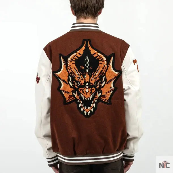 Dungeons & Dragons Red Dragon Varsity Jacket Clanton Jacket