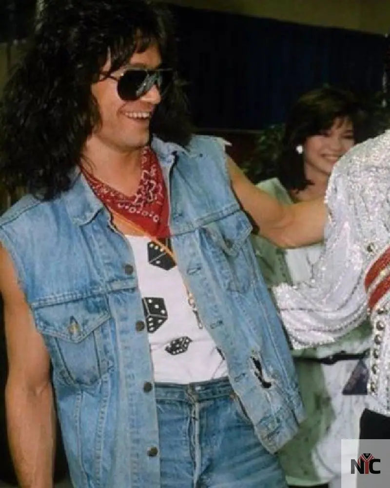 Eddie Van Halen Denim Vest Clanton Jacket