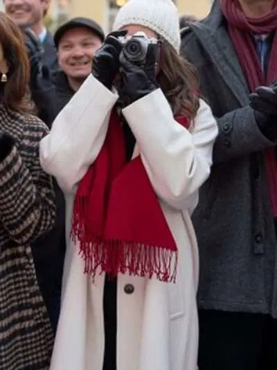 Eden Sher A Keller Christmas Vacation White Coat