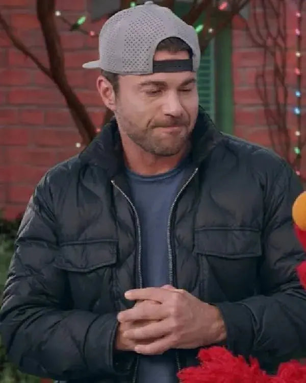 Elmo and Mark Rober’s Merry Giftmas Mark Rober Puffer Jacket WorthVee