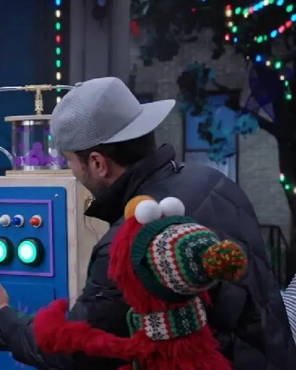 Elmo and Mark Rober’s Merry Giftmas Mark Rober Puffer Jacket WorthVee