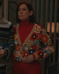 Elsbeth S03 Carrie Preston Cropped Crochet Cardigan