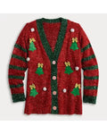 Elsbeth S03 Carrie Preston Christmas Holiday Cardigan WorthVee