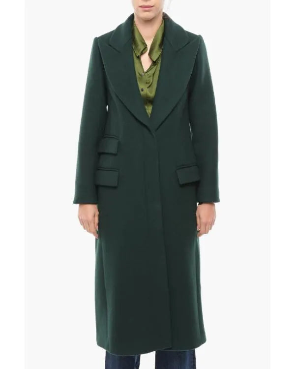 Elsbeth S03 Molly Price Green Single-Breasted Coat WorthVee
