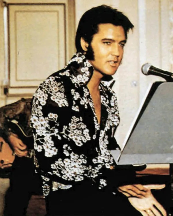 Elvis Presley Black Floral Shirt