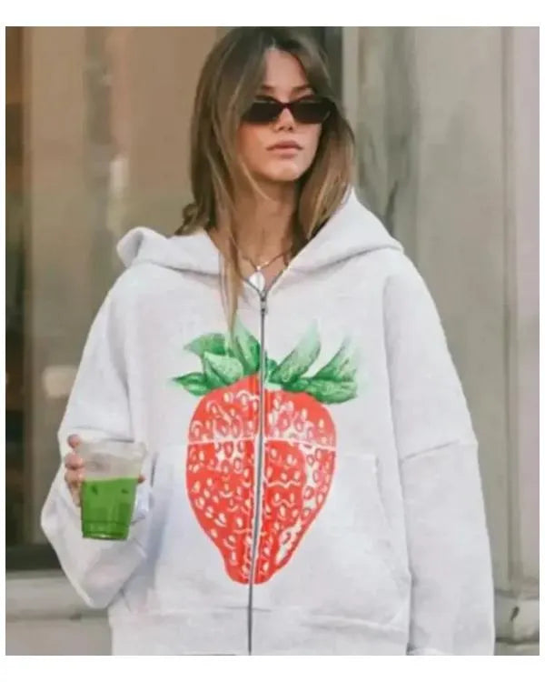 Elwood Strawberry Print Hoodie