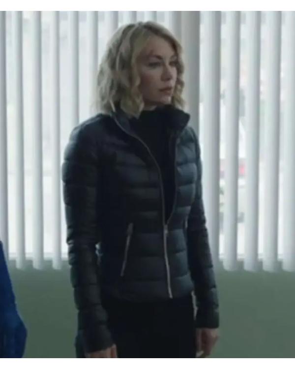 Peacemaker Jennifer Holland Black Puffer Jacket Clanton Jacket