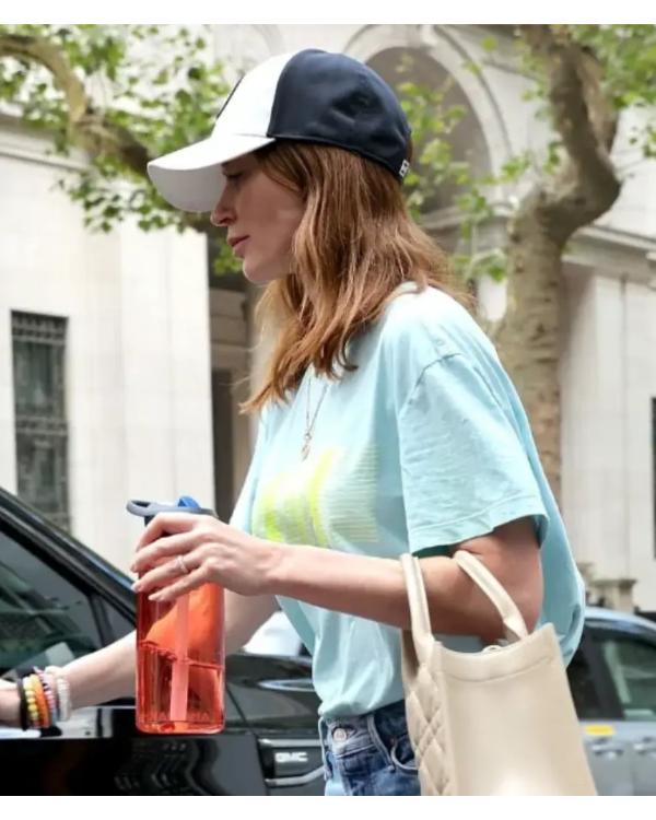 Emily Blunt Devil Wears Prada II Blue T-Shirt Clanton Jacket