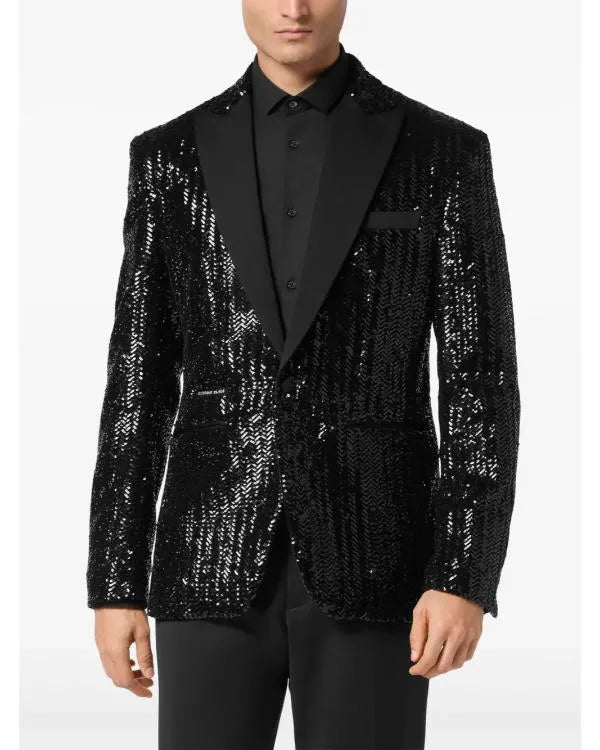 Emily In Paris S05 Meledeen Yacoubi Black Sequin Blazer