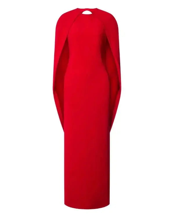 Emily In Paris S05 Philippine Leroy-Beaulieu Red Crepe Dress WorthVee