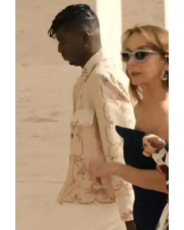 Emily In Paris S05 Samuel Arnold Beige Embroidered Jacket WorthVee