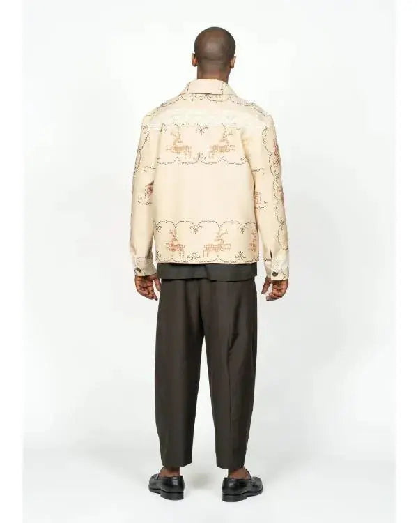 Emily In Paris S05 Samuel Arnold Beige Embroidered Jacket WorthVee