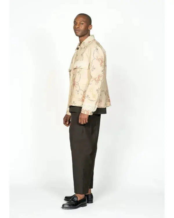 Emily In Paris S05 Samuel Arnold Beige Embroidered Jacket WorthVee