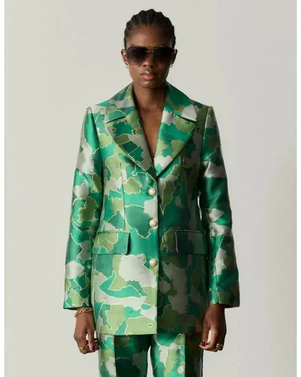 Emily In Paris S05 Samuel Arnold Green AfroCamo Jacket WorthVee