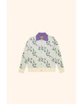 Emily In Paris S05 Samuel Arnold Purple Floral Cardigan