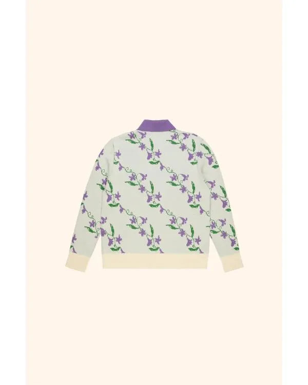 Emily In Paris S05 Samuel Arnold Purple Floral Cardigan