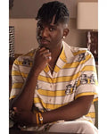 Emily In Paris S05 Samuel Arnold Yellow Striped Shirt WorthVee