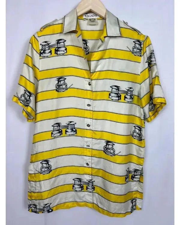 Emily In Paris S05 Samuel Arnold Yellow Striped Shirt WorthVee