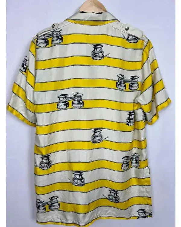Emily In Paris S05 Samuel Arnold Yellow Striped Shirt WorthVee