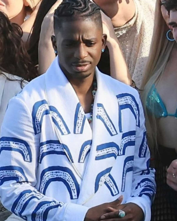 Emily In Paris S06 Samuel Arnold Blue Ancient Print Suit WorthVee