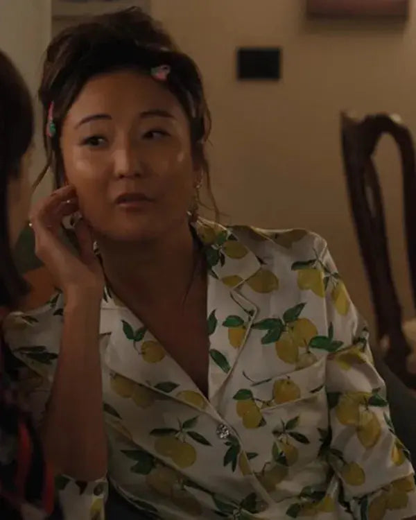 Emily in Paris S05 Ashley Park Lemon Printed Pajamas WorthVee