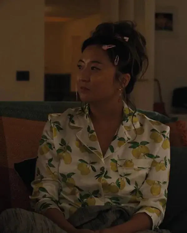 Emily in Paris S05 Ashley Park Lemon Printed Pajamas WorthVee