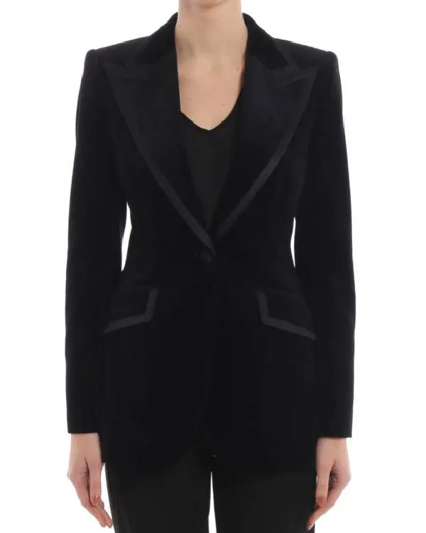 Emily in Paris S05 Genevieve Black Velvet Blazer