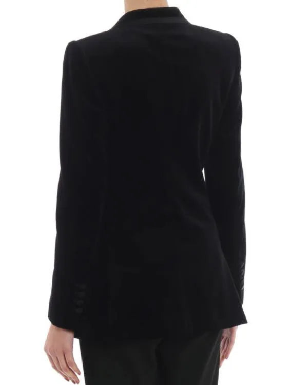 Emily in Paris S05 Genevieve Black Velvet Blazer