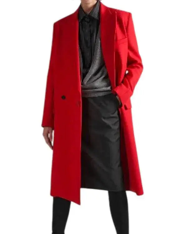 Emily in Paris Season 5 Lily Collins Red Coat WorthVee