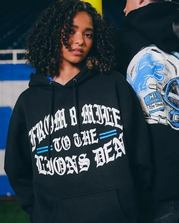 Eminem x Detroit Lions Helmet Hoodie