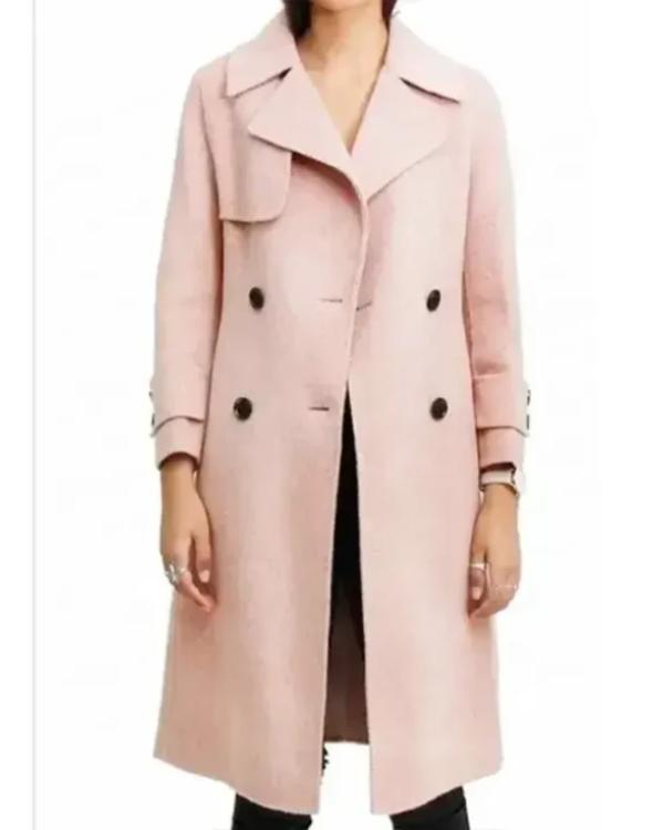 Emma Roberts About Fate Pink Coat