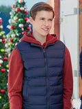 Everett Andres Navigating Christmas 2023 Blue Vest
