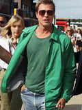 F1 Brad Pitt Green Jacket Clanton Jacket