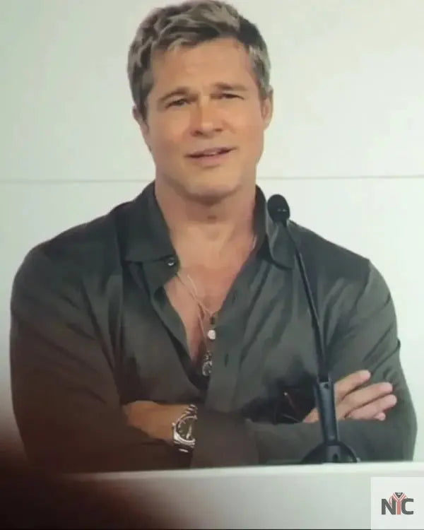 F1 The Movie Brad Pitt Silk Shirt Clanton Jacket