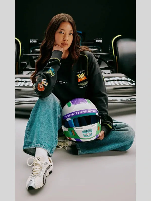 F1 Aston Martin X Toy Story Black Hoodie
