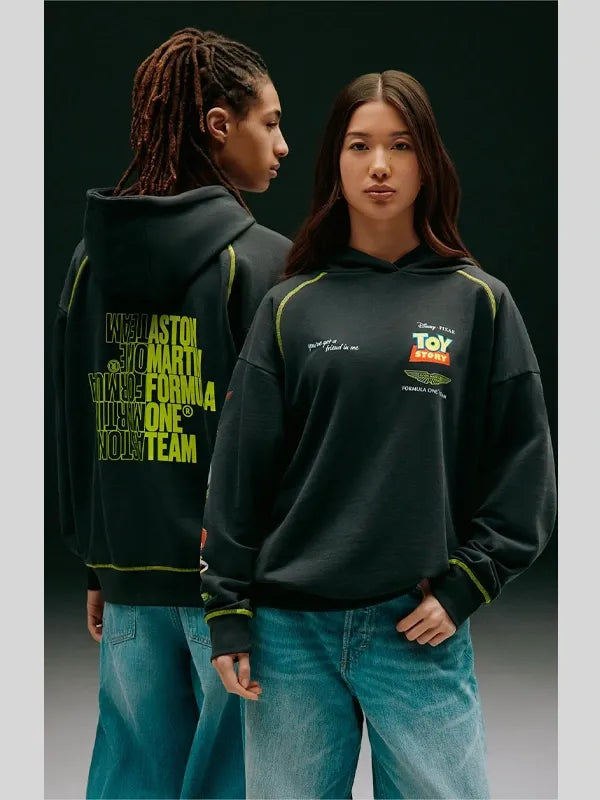 F1 Aston Martin X Toy Story Black Hoodie