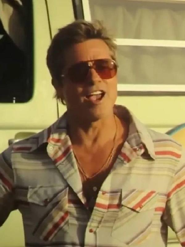 F1 The Movie 2025 Brad Pitt Striped Shirt WorthVee