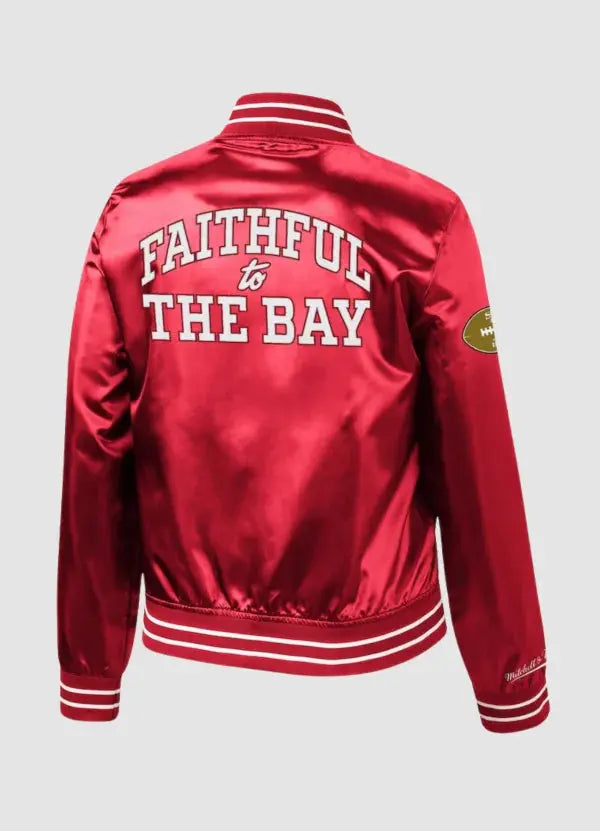 Faithful To The Bay 49ers Red Bomber Jacket WorthVee