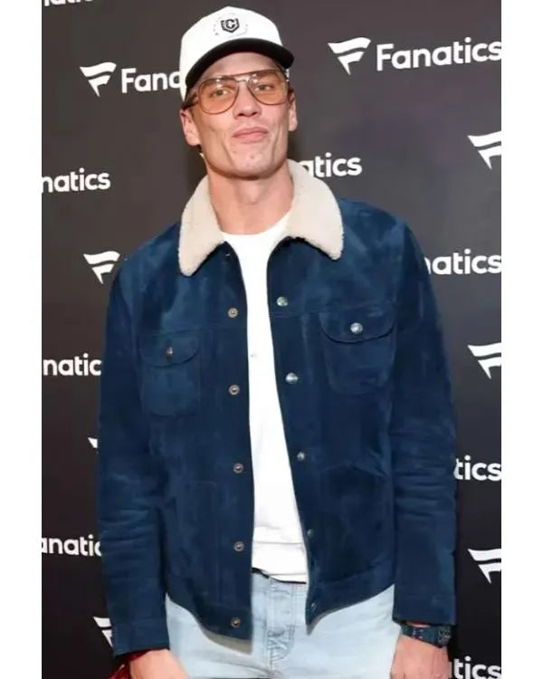 Fanatics Super Bowl Party Tom Brady Suede Jacket