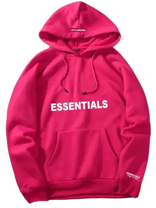 Fear Of God Essentials Pink Hoodie WorthVee