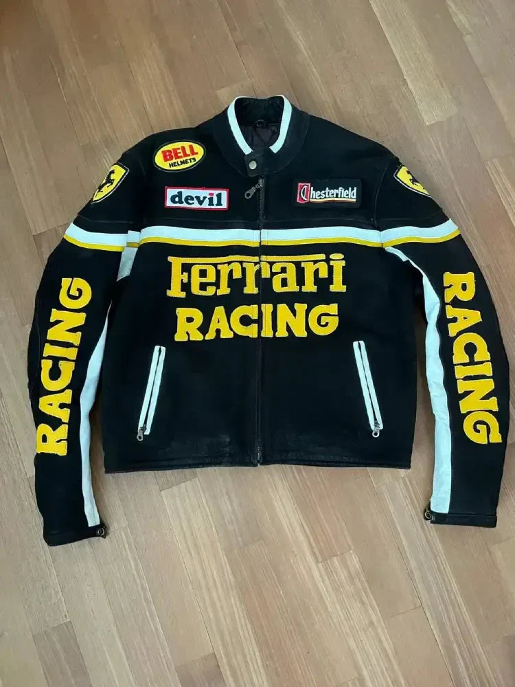 Ferrari Vintage Rare Racing Jacket Clanton Jacket