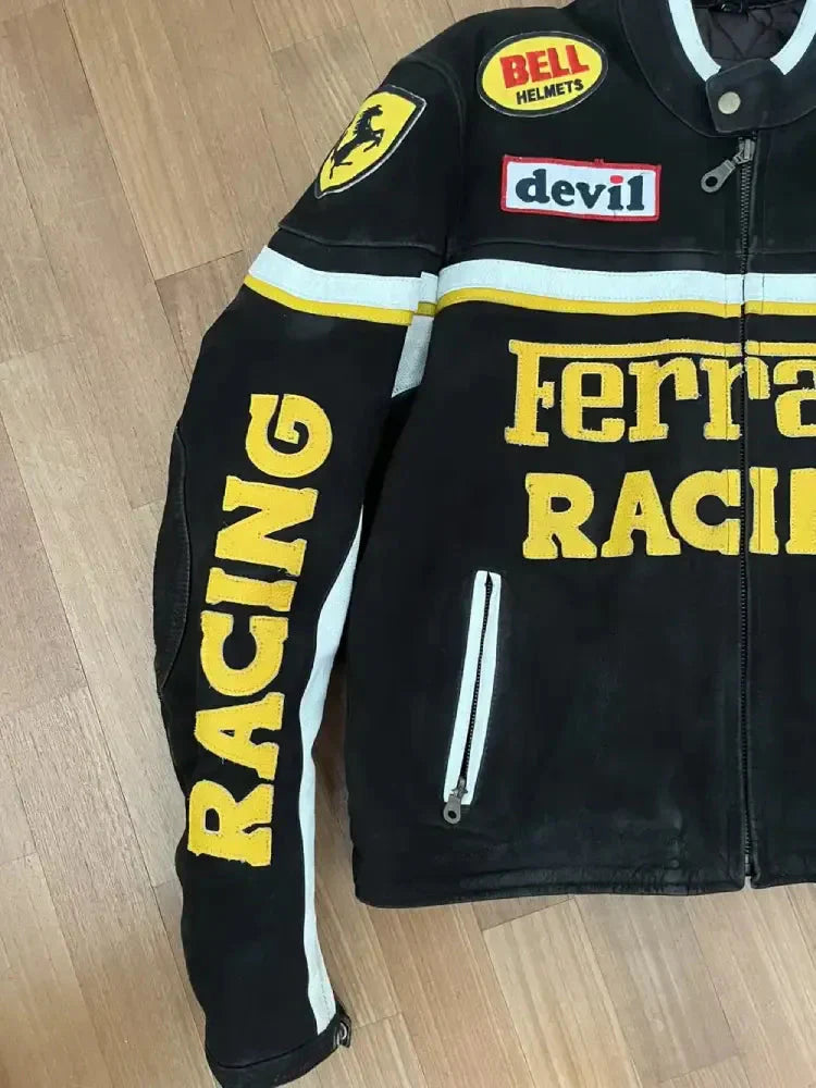 Ferrari Vintage Rare Racing Jacket Clanton Jacket