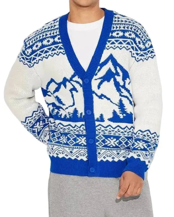 Finding Mr Christmas S02 V-Neck Mountain Cardigan WorthVee