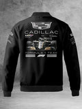 Formula 1 Team Cadillac Black Bomber Racing Jacket WorthVee